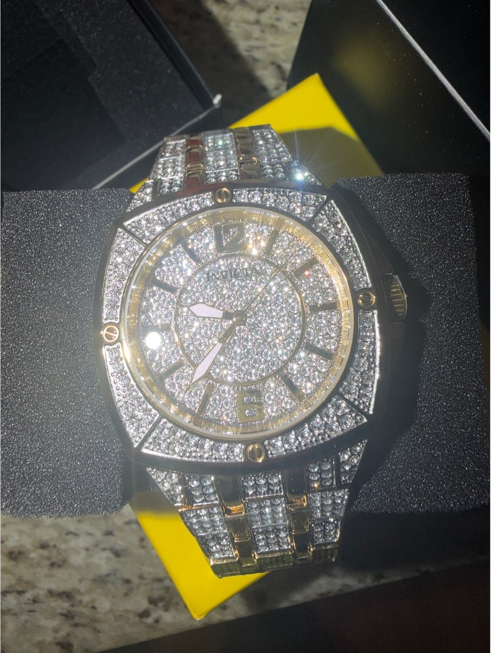 INVICTA CELESTIAL MENS WATCH 43mm ICED OUT CRYSTAL WATCH